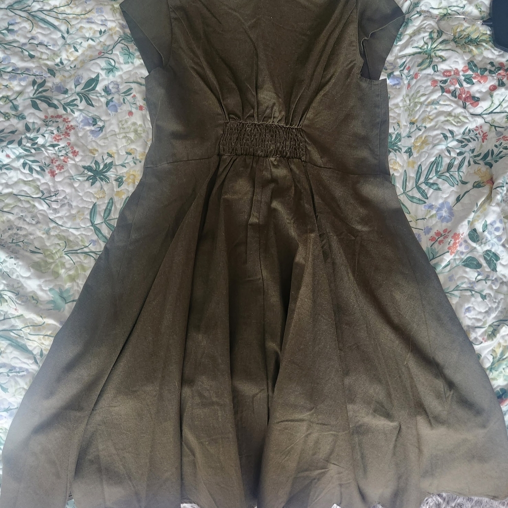 City Chic Olive Midi Dress - Picture 6 of 6
